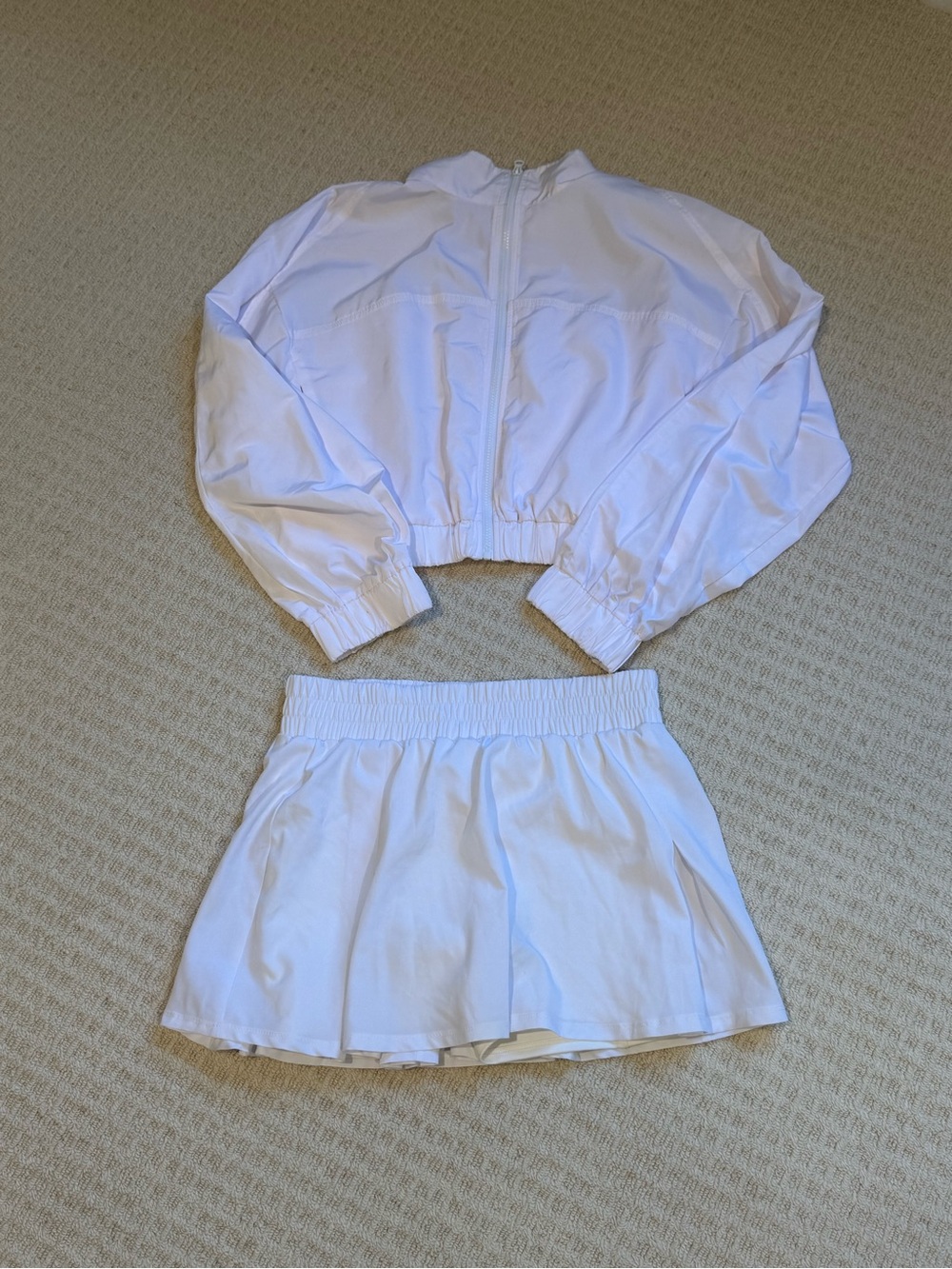 Year Of Ours Set - Elastic Waist Tennis Skirt + Jacket, Size M